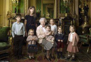 Queen and Grandchildren